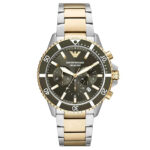 Emporio-ArmaniDiver Chronograph Green Dial Men's Watch AR11361