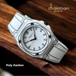 Swiss Design Chairman Geneve Poly Carbon White And Black Unisex Watch